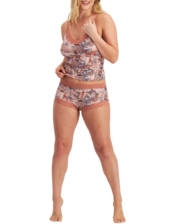 Parisienne Cotton Full Brief in Layered Florets image 4