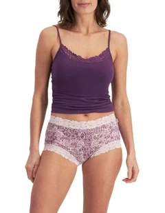 Parisienne Cotton Full Brief in Pink
