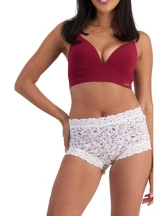 Parisienne Cotton Full Brief in Print 0We