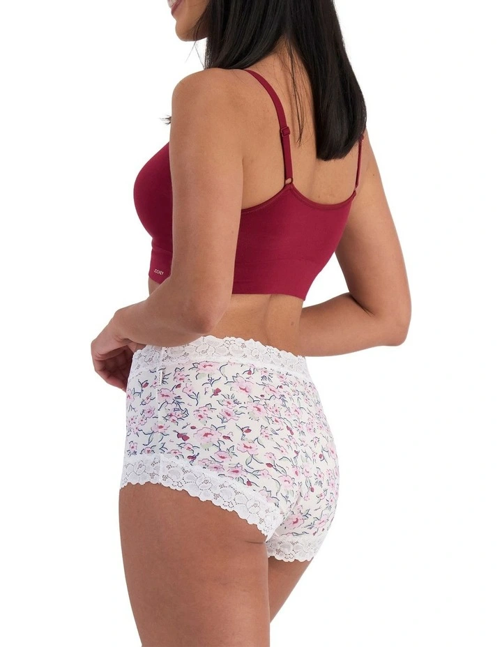 Parisienne Cotton Full Brief in Print 0We image 2