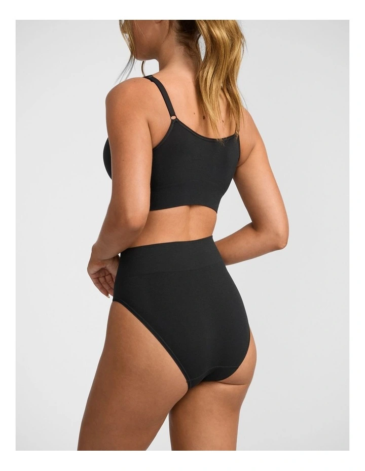 Skimmies Hi Cut Briefs in Black image 2