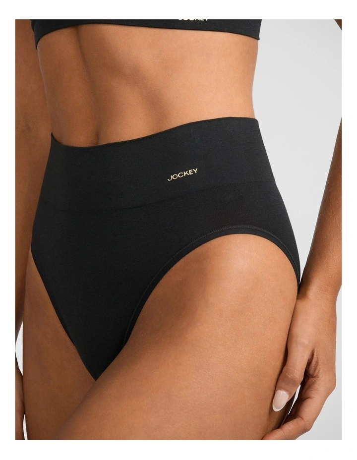 Skimmies Hi Cut Briefs in Black image 3
