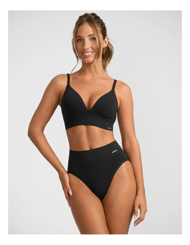 Skimmies Hi Cut Briefs in Black image 4