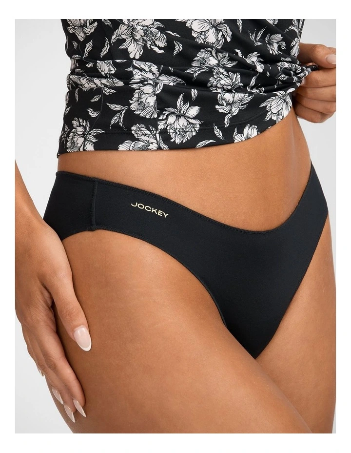Next Generation No Panty Line Basics Bikini Brief in Black image 3