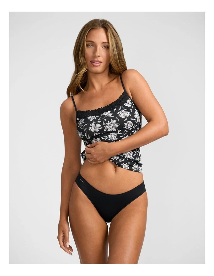Next Generation No Panty Line Basics Bikini Brief in Black image 4