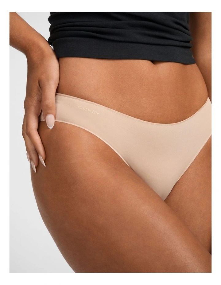 Next Generation No Panty Line Basics Bikini Brief in Beige image 3