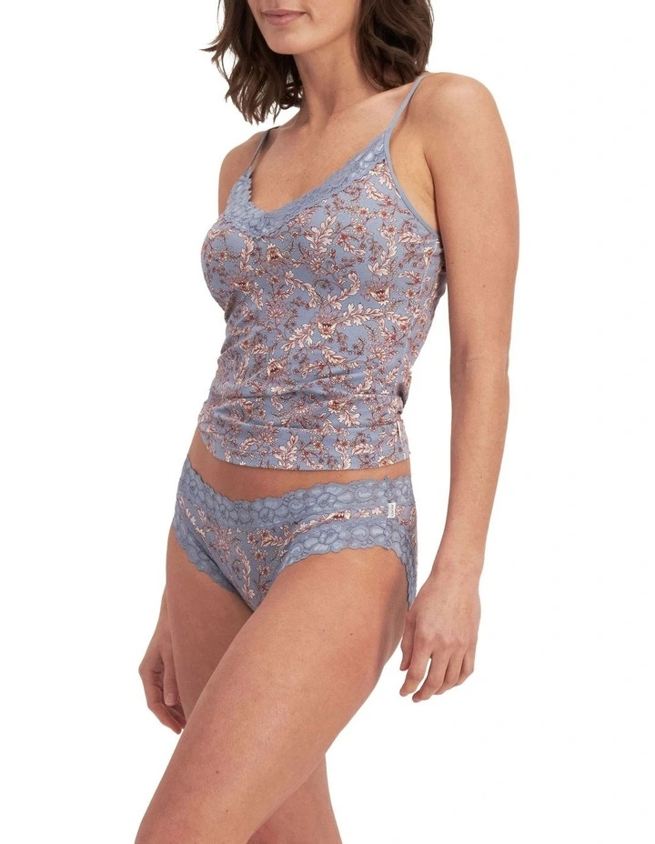 Parisienne Cotton Bikini in Blue image 3