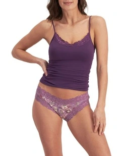 Parisienne Cotton Bikini in Purple