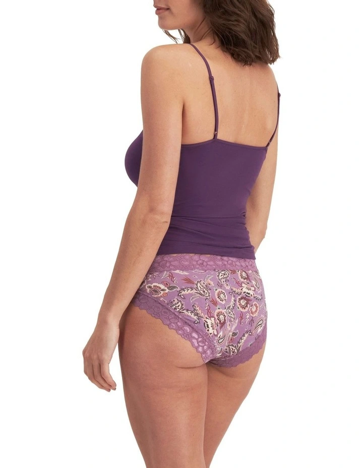 Parisienne Cotton Bikini in Purple image 2