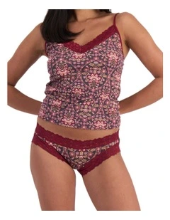 Parisienne Cotton Bikini in Print 0Wg