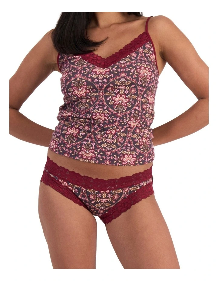 Parisienne Cotton Bikini in Print 0Wg image 1