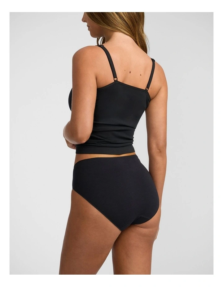 NPLP Naturals High Cut Brief in Black image 2