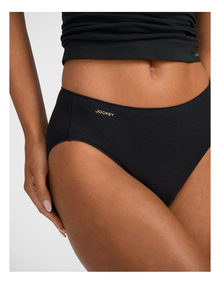 NPLP Naturals High Cut Brief in Black image 3