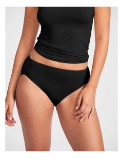No Ride Up Micro High Cut Brief in Black