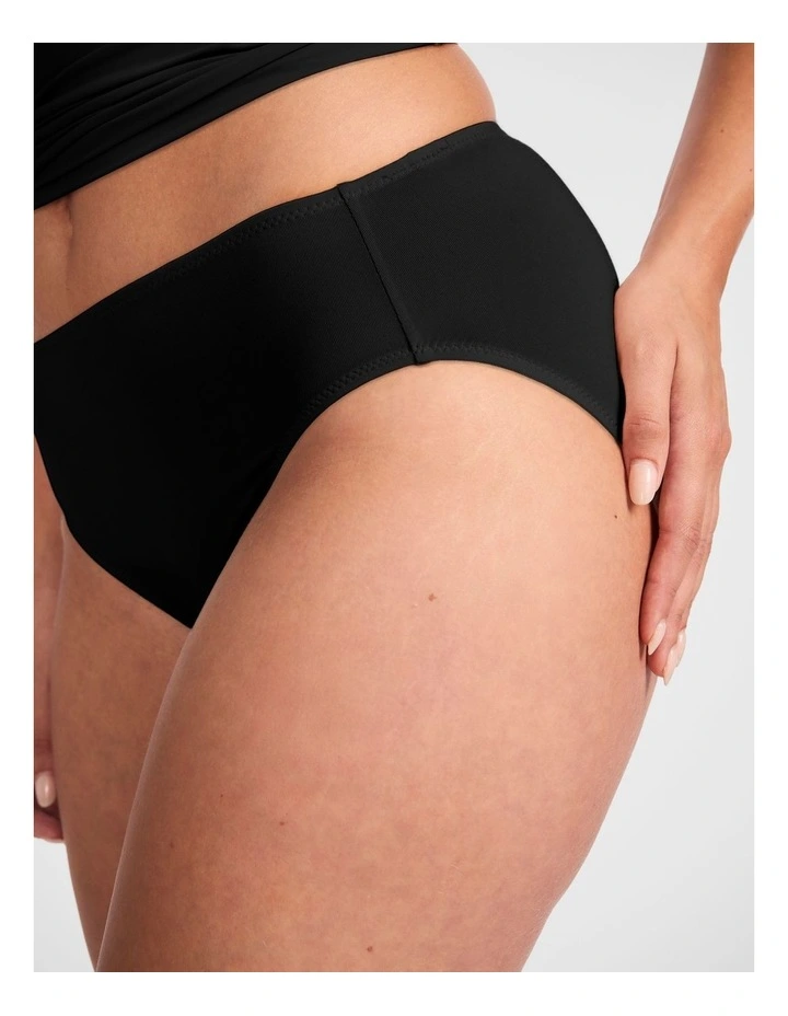 No Ride Up Micro High Cut Brief in Black image 3