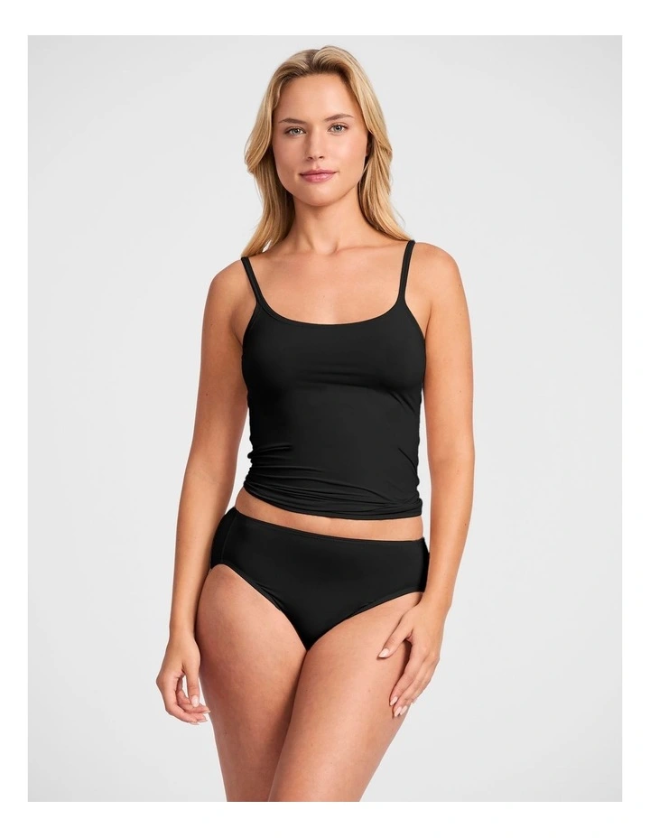No Ride Up Micro High Cut Brief in Black image 4