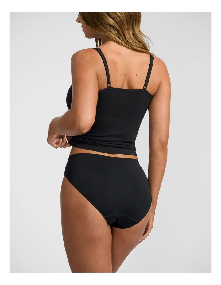 NPL Tactel High Cut Brief in Black image 2