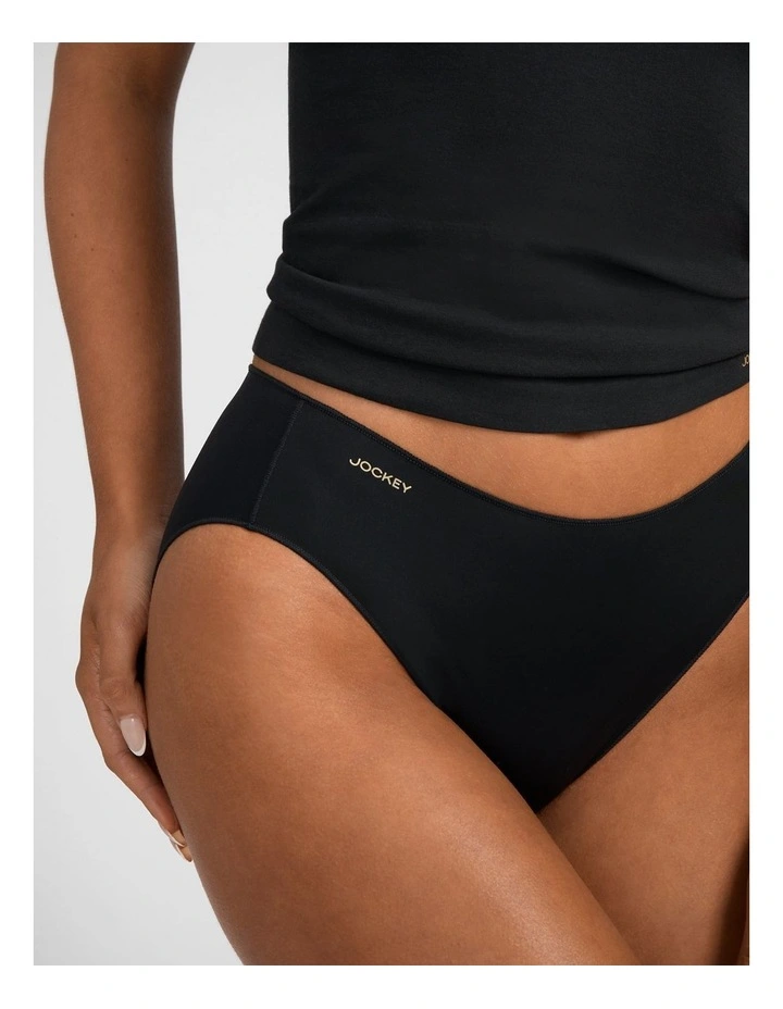NPL Tactel High Cut Brief in Black image 3