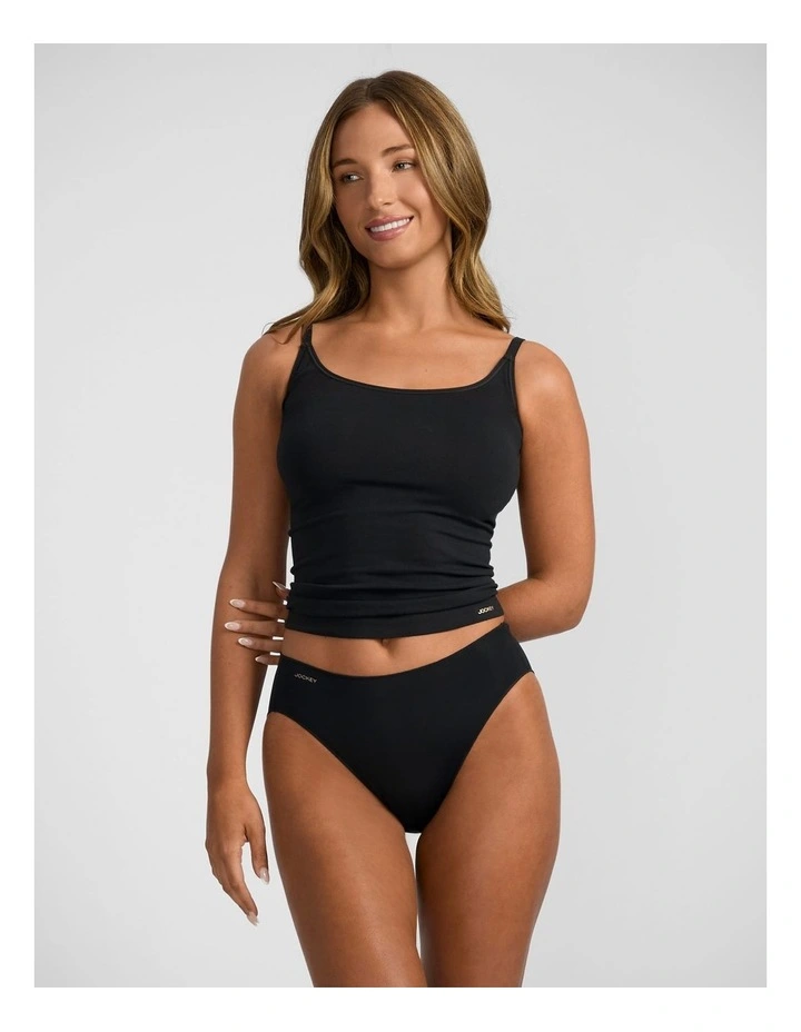 NPL Tactel High Cut Brief in Black image 4