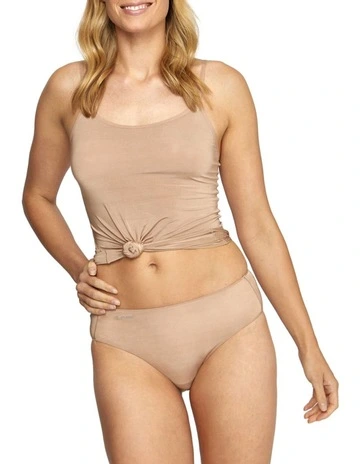 NPL Tactel High Cut Brief in Beige