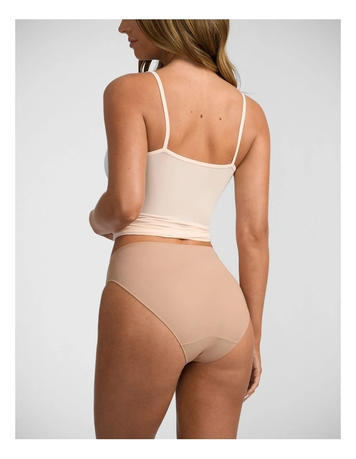 NPL Tactel High Cut Brief in Beige image 2