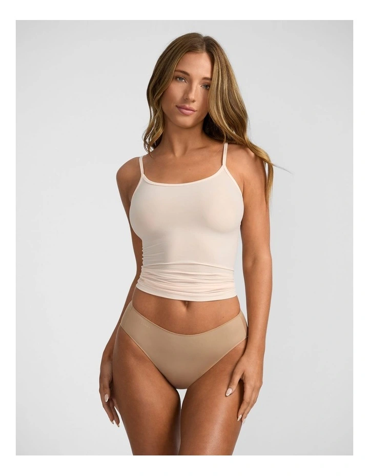 NPL Tactel High Cut Brief in Beige image 4