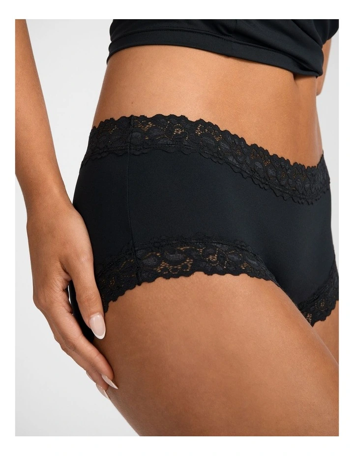 Parisienne Boyleg Brief 08823D in Black image 3