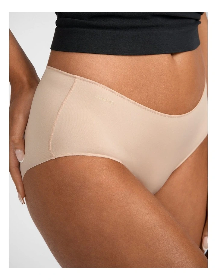 No Panty Line Promise Next Generation Microfibre Boyleg Brief in Beige image 3