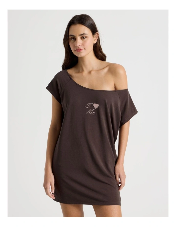 Soft Days Jersey T-Shirt Nightie in Love Logo image 1