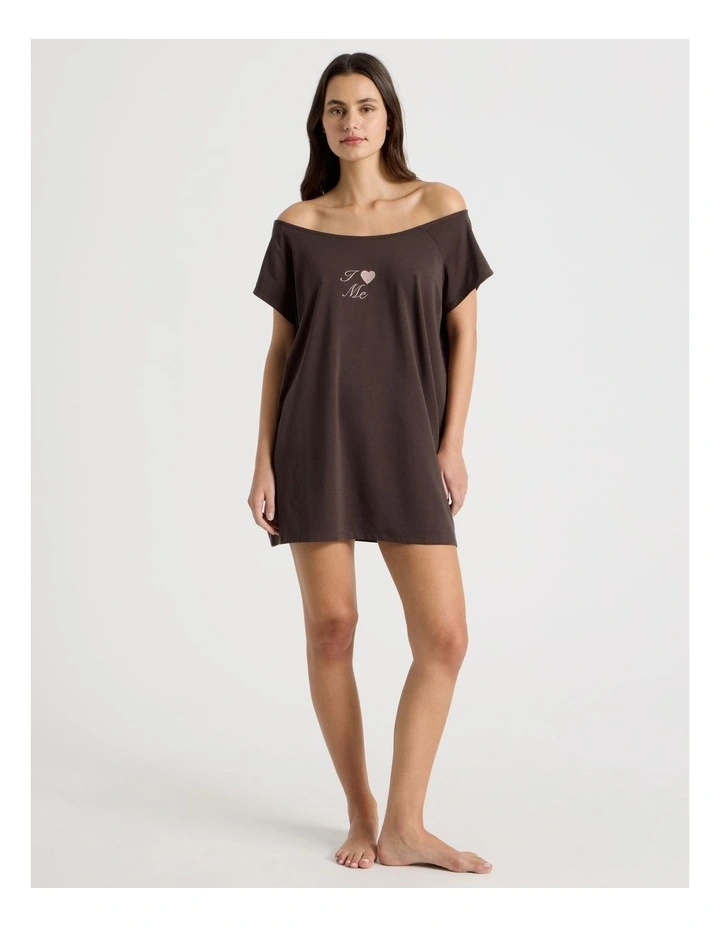 Soft Days Jersey T-Shirt Nightie in Love Logo image 2