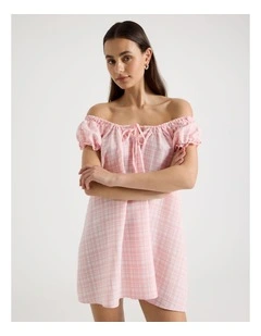 Baby Doll Chemise in Baby Pink Gingham