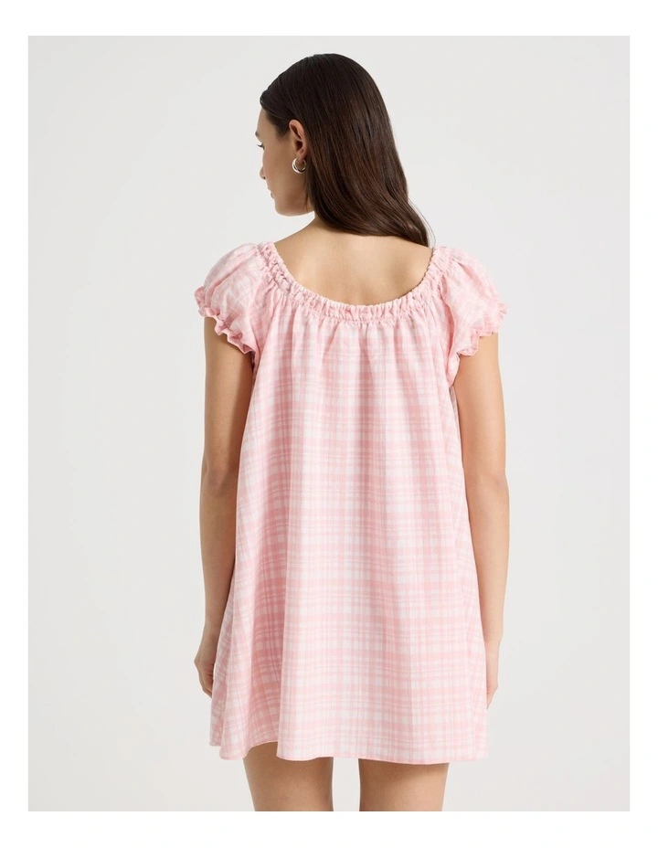 Baby Doll Chemise in Baby Pink Gingham image 5