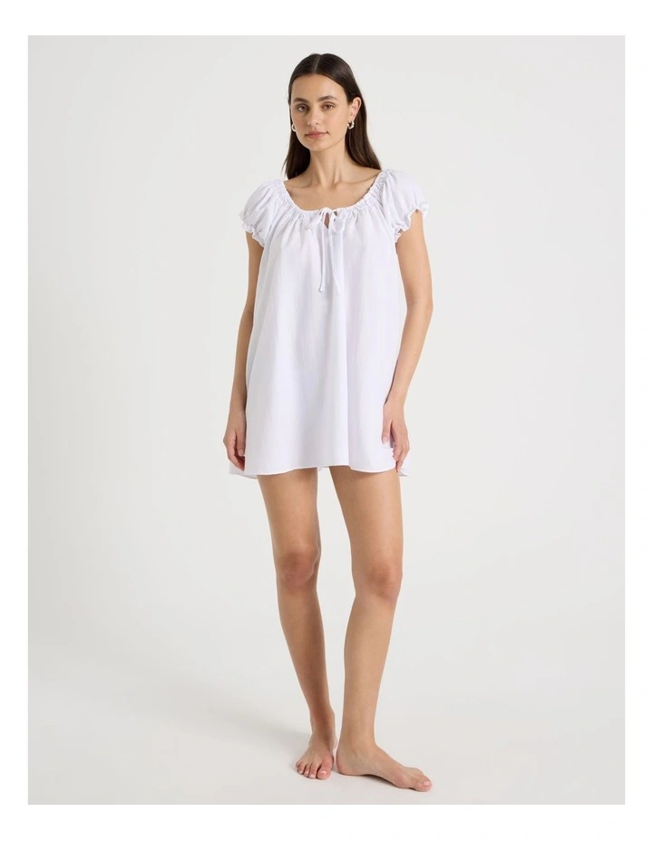 Baby Doll Chemise in White image 1
