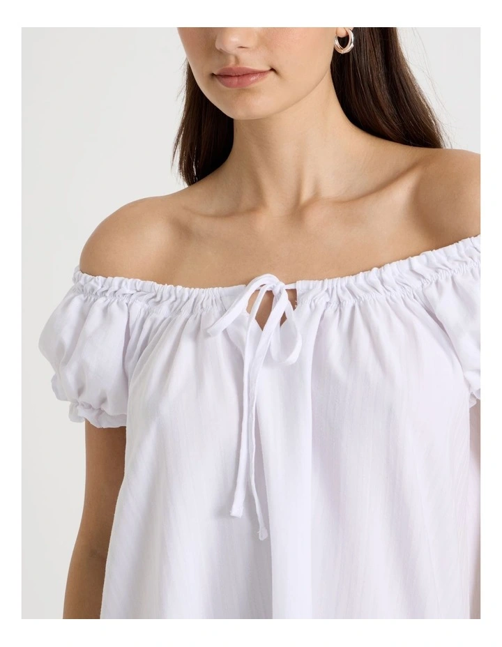 Baby Doll Chemise in White image 2