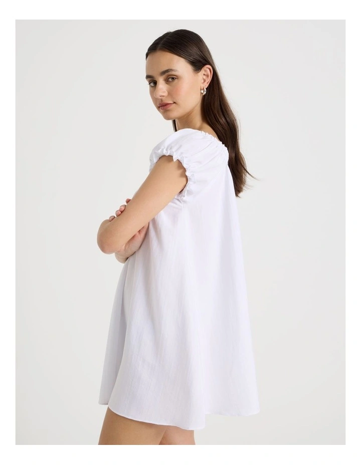 Baby Doll Chemise in White image 4