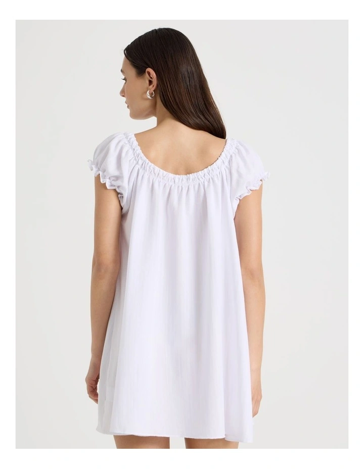 Baby Doll Chemise in White image 6