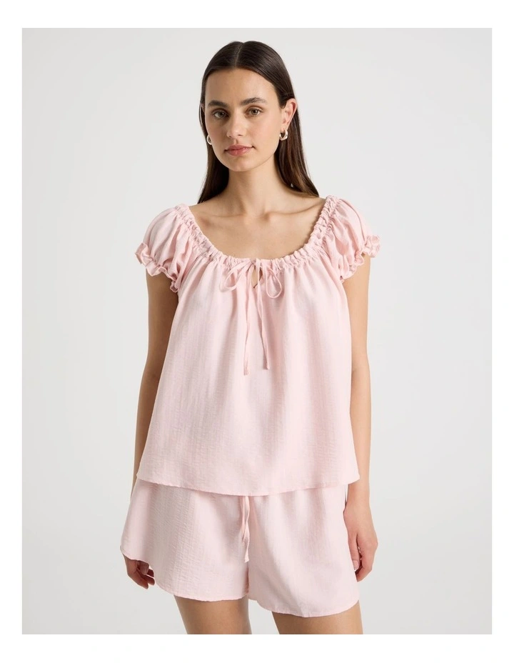 Baby Doll Pyjama Set in Baby Pink image 1