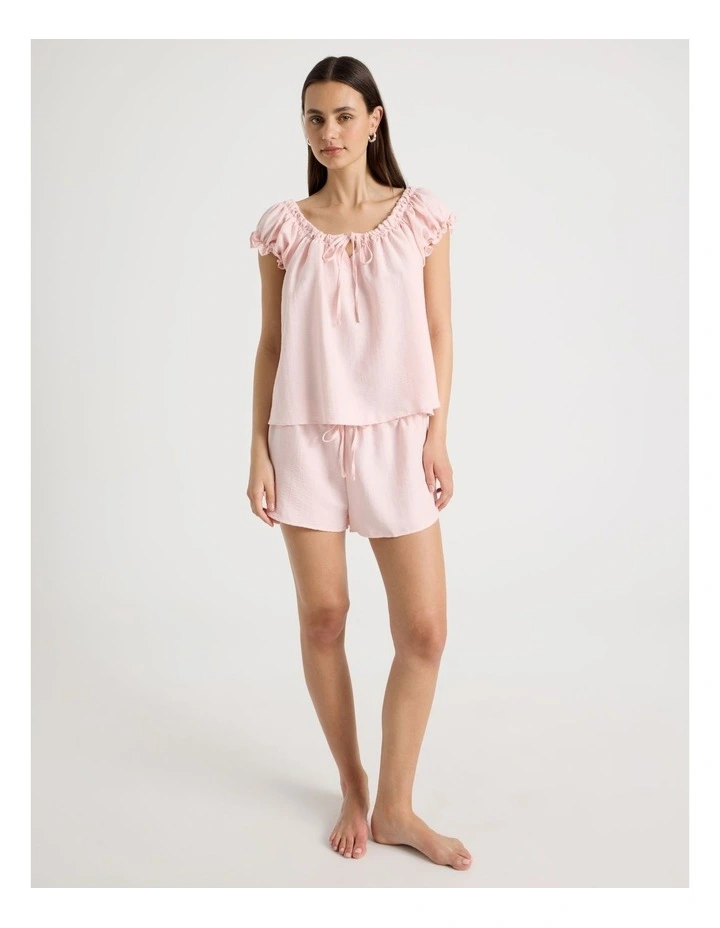 Baby Doll Pyjama Set in Baby Pink image 2