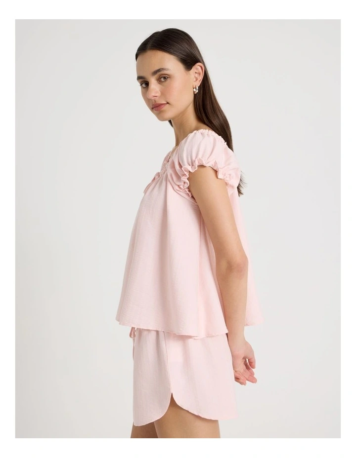 Baby Doll Pyjama Set in Baby Pink image 6
