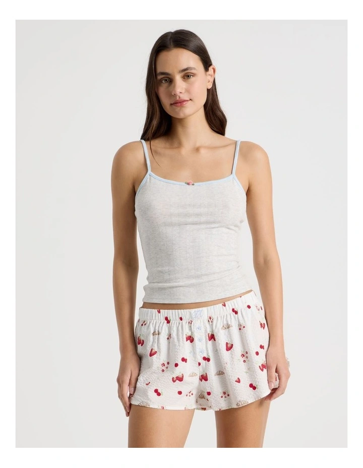Dreamy Haze Woven Seersucker Boxer Short in Brunch Club Ditsy image 2