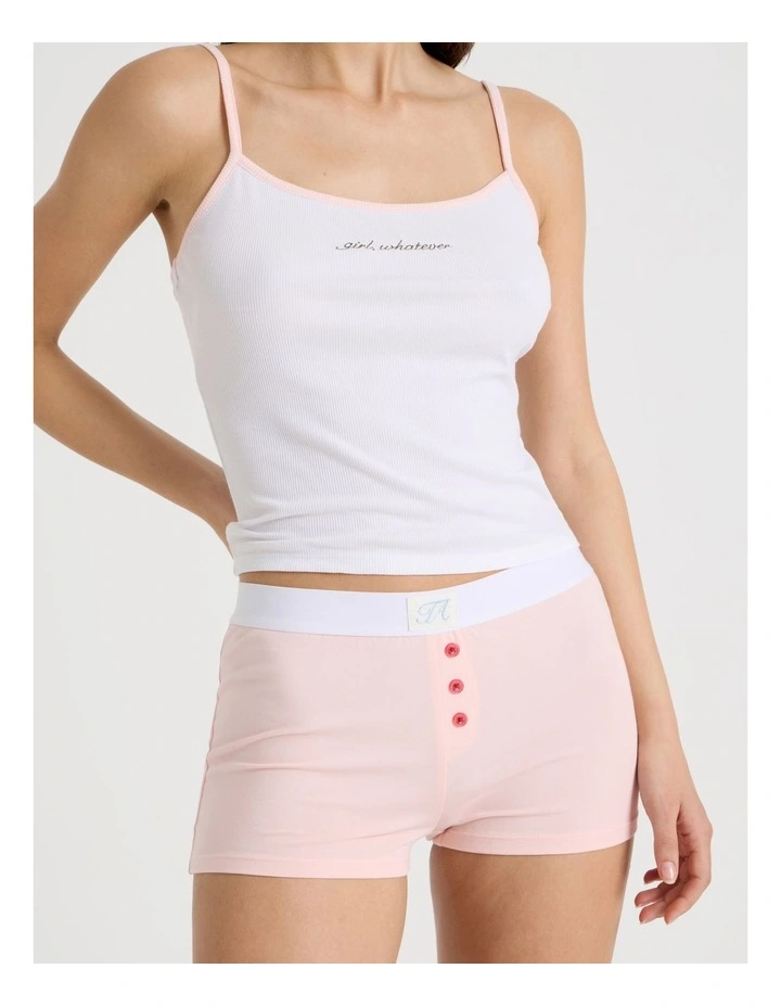 Soft Days Jersey Sleep Short in Baby Pink image 1