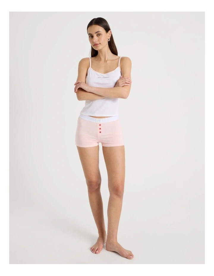 Soft Days Jersey Sleep Short in Baby Pink image 2