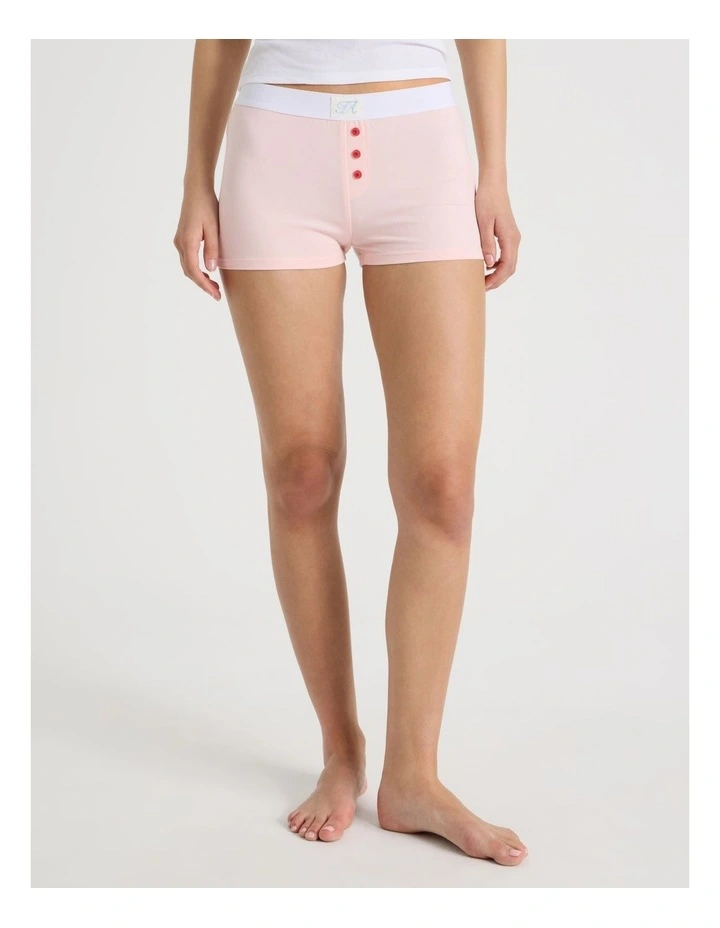 Soft Days Jersey Sleep Short in Baby Pink image 3