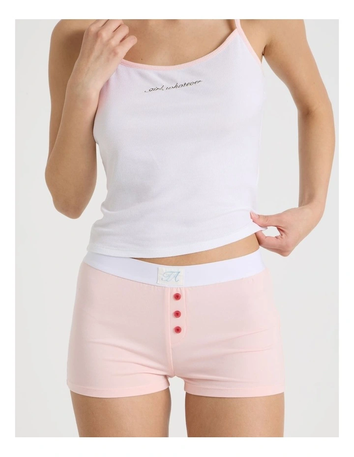 Soft Days Jersey Sleep Short in Baby Pink image 4