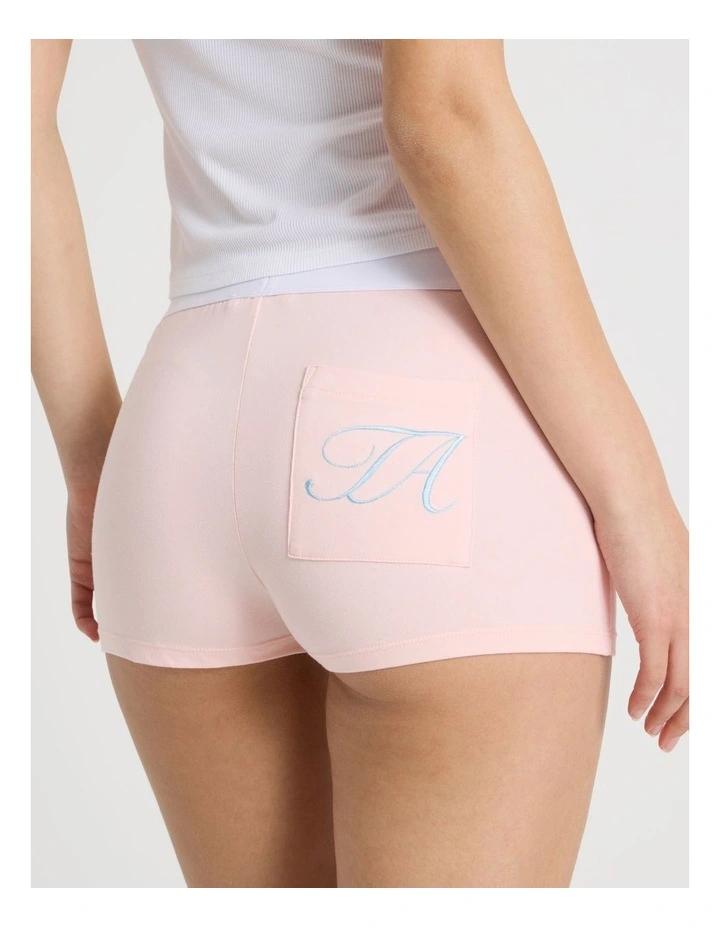 Soft Days Jersey Sleep Short in Baby Pink image 5