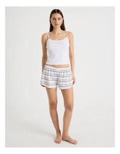 Woven Seersucker Boxer Short in Cool Stripe