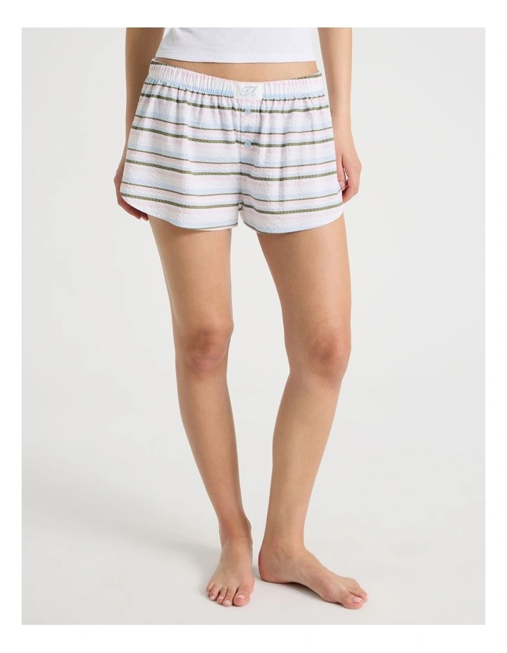 Woven Seersucker Boxer Short in Cool Stripe image 2