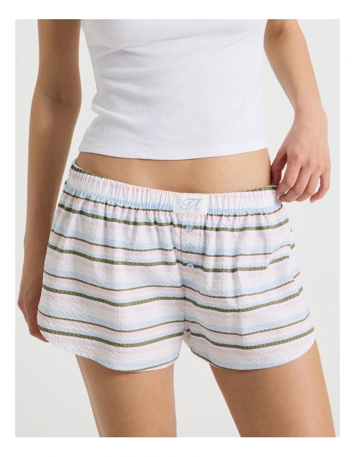 Woven Seersucker Boxer Short in Cool Stripe image 3