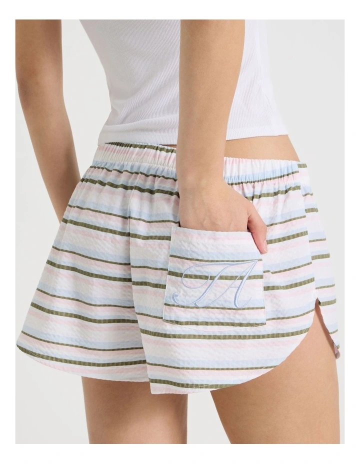 Woven Seersucker Boxer Short in Cool Stripe image 5