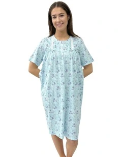 Roxy Short Sleeve Short Nightie in Green